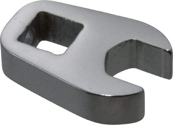 Proto - 7/16" 3/8" Drive Chrome Open End Crowfoot Wrench - 0.92" Head Diam x 1/4" Head Thickness - Industrial Tool & Supply