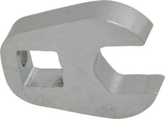 Proto - 1/2" 3/8" Drive Chrome Open End Crowfoot Wrench - 1.1" Head Diam x 1/4" Head Thickness - Industrial Tool & Supply