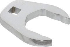 Proto - 1-5/16" 3/8" Drive Chrome Open End Crowfoot Wrench - 0.53" Head Diam x 0.38" Head Thickness - Industrial Tool & Supply