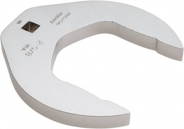 Proto - 2-5/8" 3/8" Drive Chrome Open End Crowfoot Wrench - 4.59" Head Diam x 1/2" Head Thickness - Industrial Tool & Supply