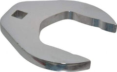 Proto - 2-1/2" 1/2" Drive Chrome Open End Crowfoot Wrench - 4-3/8" Head Diam x 1/2" Head Thickness - Industrial Tool & Supply