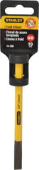 Stanley - 5-9/16" OAL x 3/8" Blade Width Cold Chisel - 3/8" Tip, 3/8" Stock, Chrome Vanadium Steel Handle - Industrial Tool & Supply