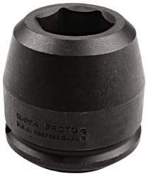 Proto - 2-1/2" Drive 2" Standard Impact Socket - 6 Points, 5-3/8" OAL - Industrial Tool & Supply