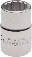 Blackhawk by Proto - 3/4" Drive, Standard Hand Socket - 12 Points, 2" OAL, Alloy Steel, Satin Finish - Industrial Tool & Supply