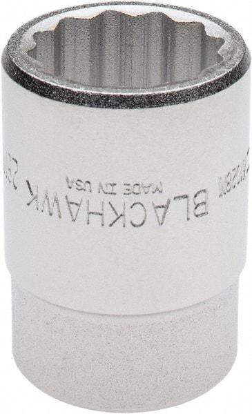 Blackhawk by Proto - 3/4" Drive, Standard Hand Socket - 12 Points, 2-13/64" OAL, Alloy Steel, Black Finish - Industrial Tool & Supply