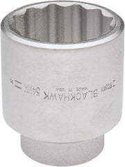 Blackhawk by Proto - 3/4" Drive, Standard Hand Socket - 12 Points, 3-13/64" OAL, Alloy Steel, Black Finish - Industrial Tool & Supply