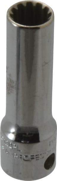 Proto - 3/8" Drive, 3/8" Socket, Spline Socket - 12 Points, 2-1/8" OAL - Industrial Tool & Supply