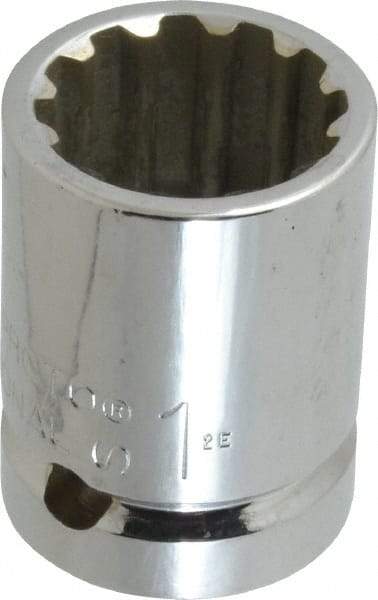 Proto - 3/4" Drive, 1" Socket, Spline Socket - 12 Points, 1-15/16" OAL - Industrial Tool & Supply