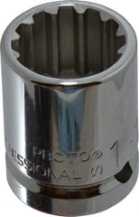 Proto - 3/4" Drive, 1-1/16" Socket, Spline Socket - 12 Points, 1-31/32" OAL - Industrial Tool & Supply