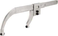 Facom - 0" to 7-7/8" Capacity, Satin Chrome Finish, Pin Spanner Wrench - 20-3/4" OAL, 6mm Hook Pin Height - Industrial Tool & Supply