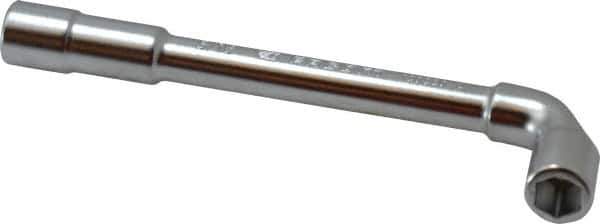 Facom - 5/16", 6 Point, Satin Chrome Coated, 90 ° Offset Socket Wrench - 114mm OAL, 12.5mm Head Thickness - Industrial Tool & Supply