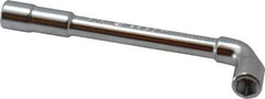 Facom - 5/16", 6 Point, Satin Chrome Coated, 90 ° Offset Socket Wrench - 114mm OAL, 12.5mm Head Thickness - Industrial Tool & Supply