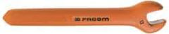 Facom - 12mm Open End Wrench - 5-5/16" OAL, Single End, Insulating Elastomer Finish - Industrial Tool & Supply