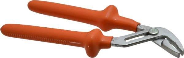 Facom - 10-1/32" OAL, 1-9/16" Jaw Length, 1-3/8" Jaw Width, Multigrip Slip Joint Pliers - 6 Positions, Serrated Jaw, Plier Head, 1000 Volt Insulated Tool, Ergonomic Grips - Industrial Tool & Supply