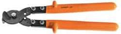 Facom - 18-1/2" OAL, 32mm Capacity, 2-23/64" Jaw Length x 2-3/4" Jaw Width, Insulated Cable Cutter Pliers - Round/Center Cut Head, Cushion Handles - Industrial Tool & Supply