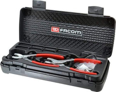 Facom - 21 Piece, Convertible Retaining Ring Pliers Set - 13-3/16" OAL, Comes in Plastic Case - Industrial Tool & Supply