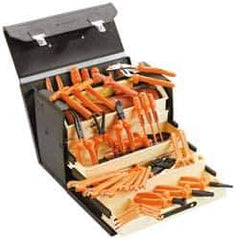 Facom - 38 Piece Insulated Hand Tool Set - Comes in Tool Box - Industrial Tool & Supply