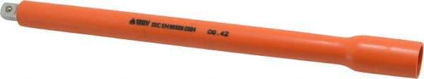 Facom - 3/8" Drive Insulated Socket Extension - 10-1/4" OAL, Single Color Insulation Finish - Industrial Tool & Supply