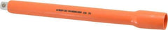 Facom - 1/2" Drive Insulated Socket Extension - 10-3/8" OAL, Single Color Insulation Finish - Industrial Tool & Supply
