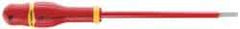 Facom - 325mm OAL Standard Slotted Screwdriver - 200mm Blade Length, Round Shank, Ergonomic Handle - Industrial Tool & Supply