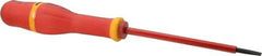 Facom - 200mm OAL Standard Slotted Screwdriver - 100mm Blade Length, Round Shank, Ergonomic Handle - Industrial Tool & Supply
