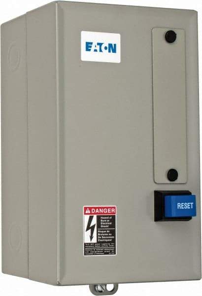 Eaton Cutler-Hammer - 480 Coil VAC, 9 Amp, Nonreversible Enclosed Enclosure NEMA Motor Starter - 2 hp at 1 Phase, 1 Enclosure Rating - Industrial Tool & Supply