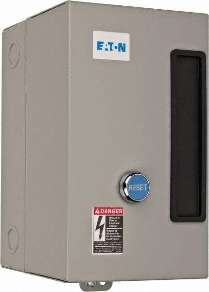 Eaton Cutler-Hammer - 208 Coil VAC, 9 Amp, Nonreversible Enclosed Enclosure NEMA Motor Starter - 1-1/2 hp at 1 Phase, 1 Enclosure Rating - Industrial Tool & Supply