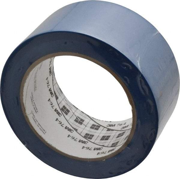 3M - Blue Solid Color Vinyl Tape - 2" Wide x 108' Long x 0.005" Thick, General Traffic - Industrial Tool & Supply