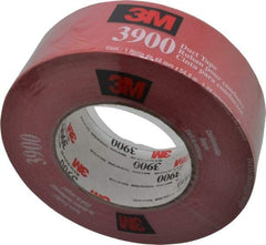 3M - 2" x 55m Red Duct Tape - 8.1 mil, Rubber Adhesive, Polyethylene Film Backing, 32 Lb/ln Tensile Strength, 200°F Max, Series 3900 - Industrial Tool & Supply