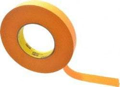 3M - 1" Wide x 60 Yd Long Orange Paper Masking Tape - Series 2525, 9.5 mil Thick, 49 In/Lb Tensile Strength - Industrial Tool & Supply