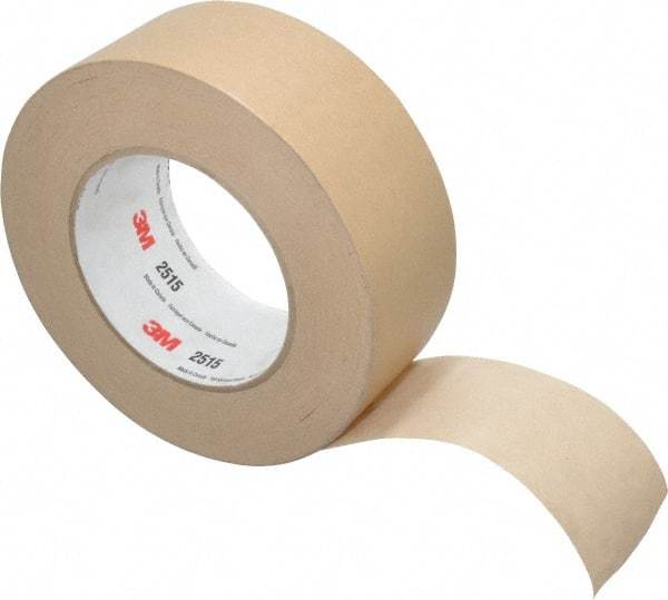3M - 2" Wide x 60 Yd Long Tan Paper Masking Tape - Series 2515, 6.7 mil Thick, 36 In/Lb Tensile Strength - Industrial Tool & Supply