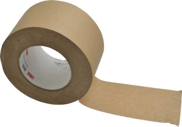 3M - 3" Wide x 60 Yd Long Tan Paper Masking Tape - Series 2515, 6.7 mil Thick, 36 In/Lb Tensile Strength - Industrial Tool & Supply