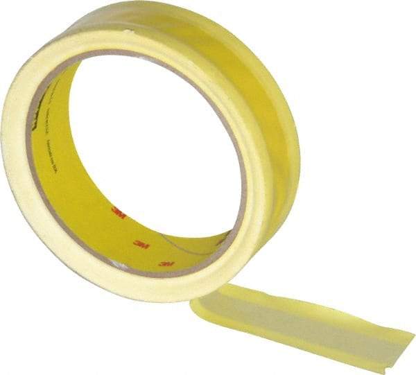 3M - 36 Yds. x 1", Yellow Polyethylene Film Tape - 695 Series, 3 mil Thick, 8 Lb./Inch Tensile Strength - Industrial Tool & Supply