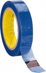 3M - 1" Wide x 72 Yd Long Blue Polyester Film Painter's Tape - Series 8901, 2.3 mil Thick, 26 In/Lb Tensile Strength - Industrial Tool & Supply