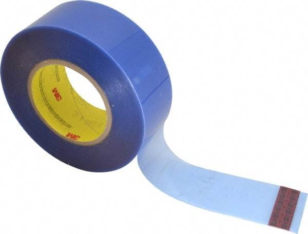 3M - 2" Wide x 72 Yd Long Blue Polyester Film Painter's Tape - Series 8905, 6.5 mil Thick, 110 In/Lb Tensile Strength - Industrial Tool & Supply