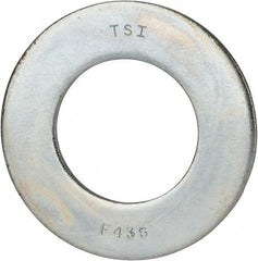 Value Collection - 1-3/4" Screw, Grade 8 Alloy Steel SAE Flat Washer - 1-7/8" ID x 3-3/8" OD, 0.196" Thick, Zinc-Plated Finish - Industrial Tool & Supply