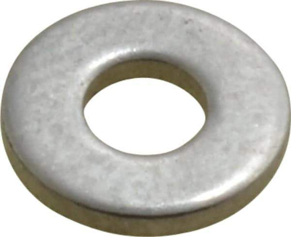 Value Collection - #6 Screw, Grade 2 Steel SAE Flat Washer - 5/32" ID x 3/8" OD, 0.065" Thick, Plain Finish - Industrial Tool & Supply