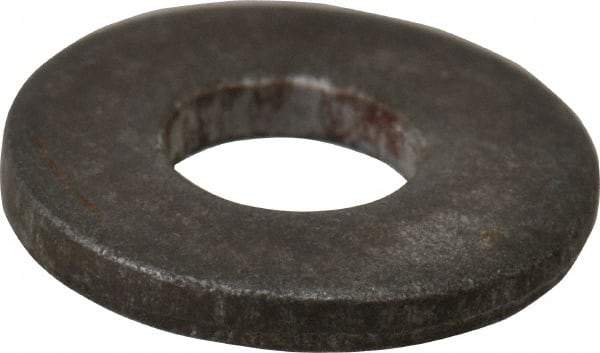 Value Collection - #8 Screw, Grade 2 Steel SAE Flat Washer - 3/16" ID x 7/16" OD, 0.065" Thick, Plain Finish - Industrial Tool & Supply