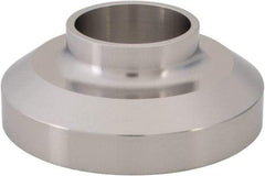 VNE - 1", E-Line Style, Sanitary Stainless Steel Pipe Short Welding Ferrule - Female Connection, Grade 304 - Industrial Tool & Supply