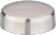 VNE - 2-1/2", Weld Style, Sanitary Stainless Steel Pipe End Cap - Butt Weld Connection, Grade 316L - Industrial Tool & Supply