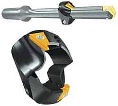 Allied Machine and Engineering - Series T-ACR-45, 0.69" ID, 1-3/8" Overall Diam, 51/64" OAL Drilling Chamfer Ring - T-ACRI-45-B-C5A Insert, 45° Chamfer, 2 Inserts - Industrial Tool & Supply