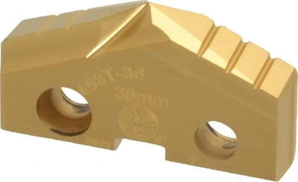 Allied Machine and Engineering - 36mm Diam x 1/4" Thick, Seat Code 3, 132° Included Angle Spade Drill Insert - TiN Coated, Cobalt, Grade Super Cobalt, Series GEN2 T-A - Industrial Tool & Supply