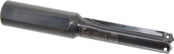 Allied Machine and Engineering - Series 2, 31/32 to 1-3/8" Diam, 1-1/4" Diam Straight Shank, Straight Flute Spade Drill - 3-3/8" Max Depth, 4-41/64" Body Length, 8" OAL, Short Length, Through Coolant - Industrial Tool & Supply