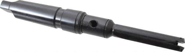 Allied Machine and Engineering - Series 1, 45/64 to 15/16" Diam, 4MT Taper Shank, Straight Flute Spade Drill - 2-3/4" Max Depth, 5-43/64" Body Length, 10-5/32" OAL, Short Length, Through Coolant - Industrial Tool & Supply