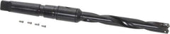 Allied Machine and Engineering - Series 1, 45/64 to 15/16" Diam, 3MT Taper Shank, Helical Flute Spade Drill - 4-3/4" Max Depth, 7-39/64" Body Length, 11-5/32" OAL, Intermediate Length, Through Coolant - Industrial Tool & Supply