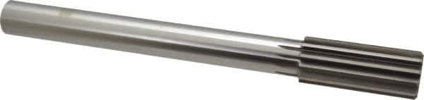 Alvord Polk - 1-1/4" Cobalt 12 Flute Chucking Reamer - Straight Flute, 1" Straight Shank, 3" Flute Length, 11-1/2" OAL - Industrial Tool & Supply
