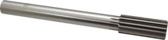 Alvord Polk - 1-1/4" Cobalt 12 Flute Chucking Reamer - Straight Flute, 1" Straight Shank, 3" Flute Length, 11-1/2" OAL - Industrial Tool & Supply