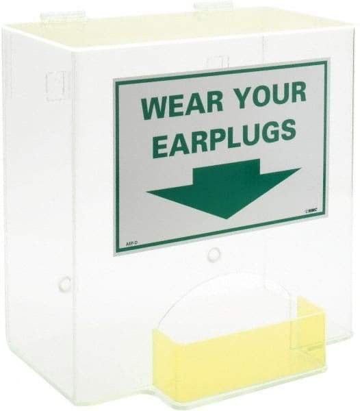 NMC - Hinged Top Box/Tray Style Earplug Dispenser - Tabletop or Wall Mount - Industrial Tool & Supply