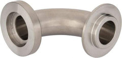 VNE - 1", E-Line Style, Sanitary Stainless Steel Pipe 90° Elbow - Male x Female Connection, Grade 304 - Industrial Tool & Supply