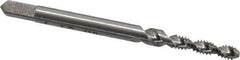 Interstate - #4-40 UNC 2 Flute 2B/3B Bottoming Spiral Flute Tap - High Speed Steel, Bright Finish, 1-7/8" OAL, Right Hand Flute, Right Hand Thread, H2 - Exact Industrial Supply